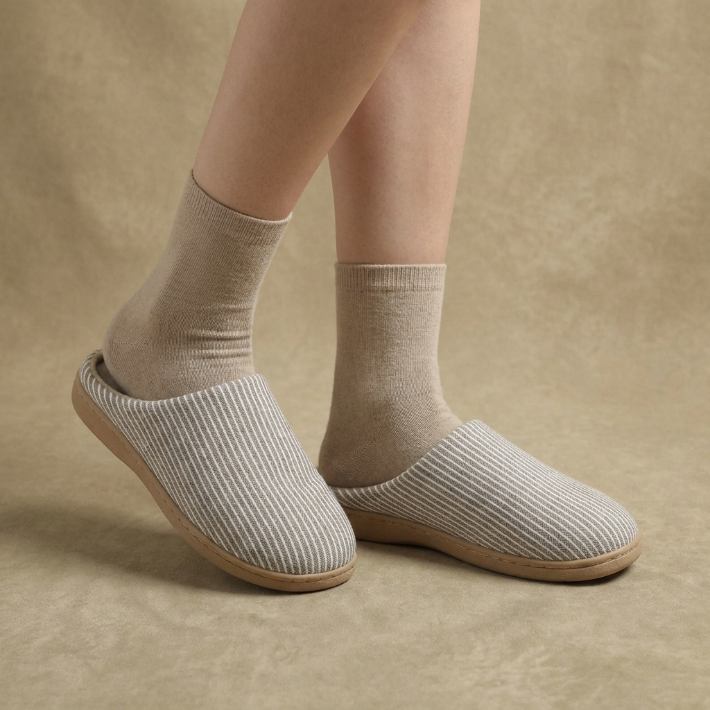Katoenen Pantoffels voor Thuis met EVA Voetbed – Antislip Huisslippers Indoor Comfortabel Dames & Heren | Sulvida