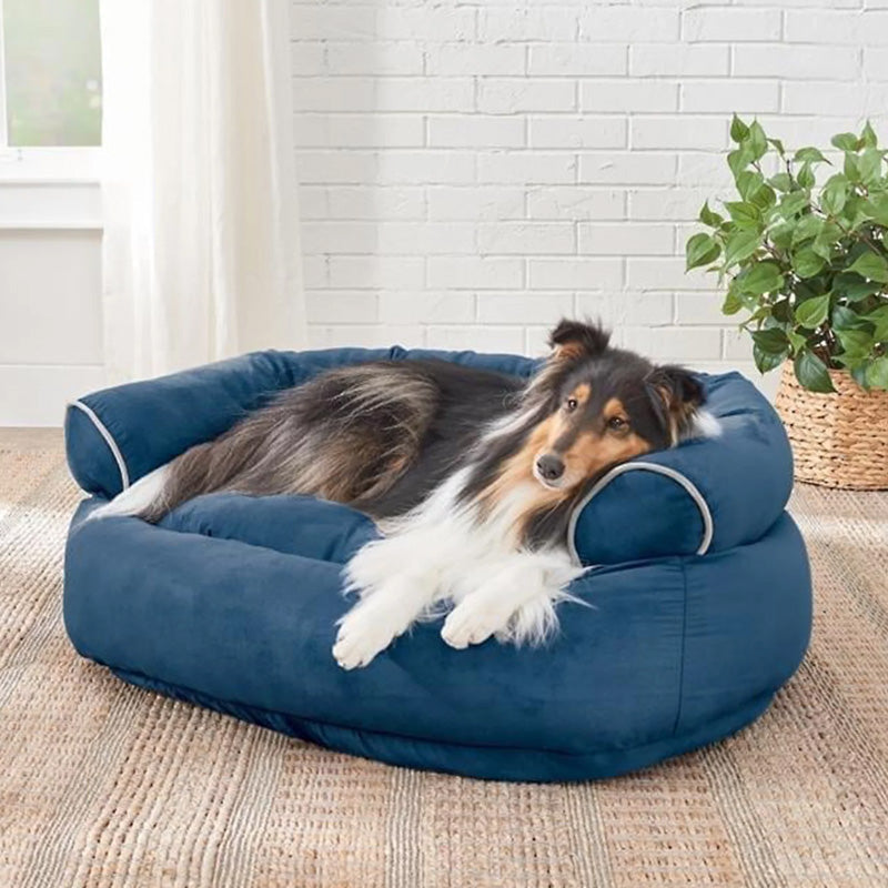 Orthopedisch Hondenkussen met Extra Vulling Rustgevend Comfortbed Gewrichtsverzorgend voor Honden XL | Sulvida