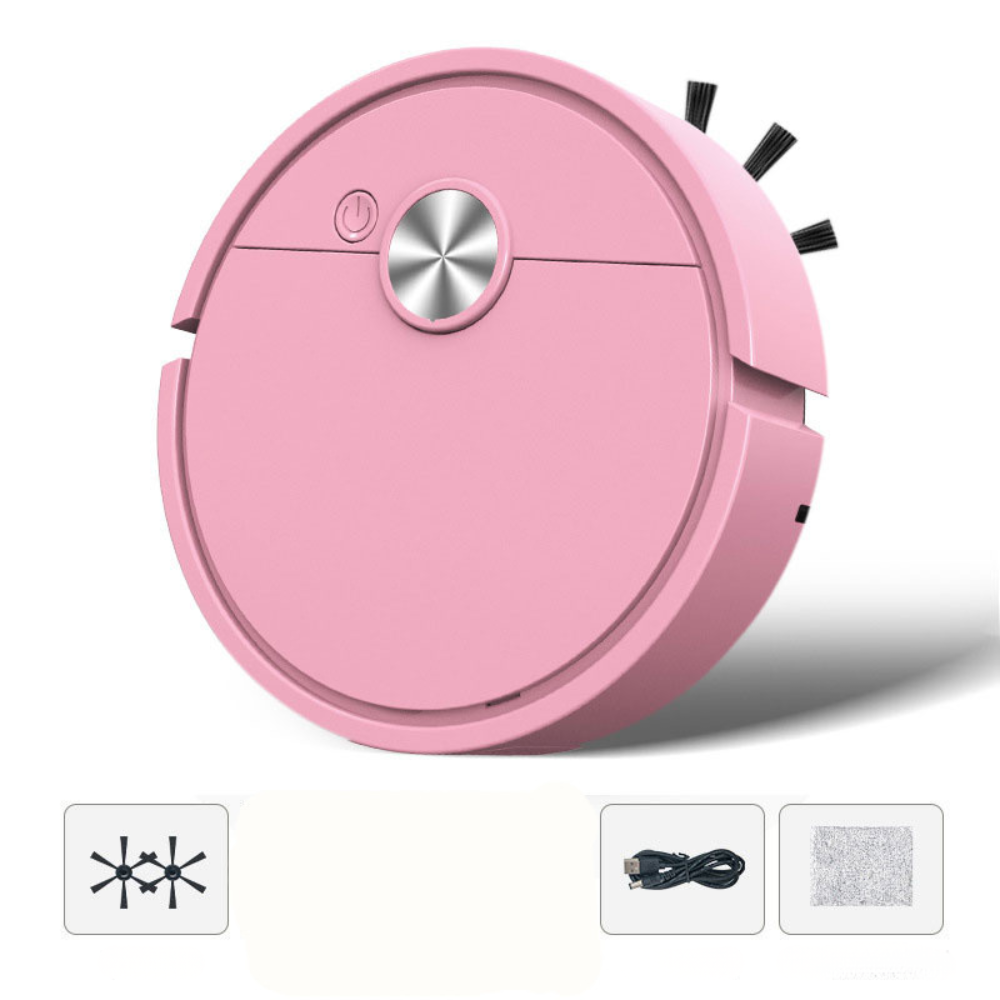 Compacte 3-in-1 Robotstofzuiger USB Oplaadbaar Vegen Zuigen Dweilen Harde Vloeren Automatisch Slim Schoonmaken | Sulvida