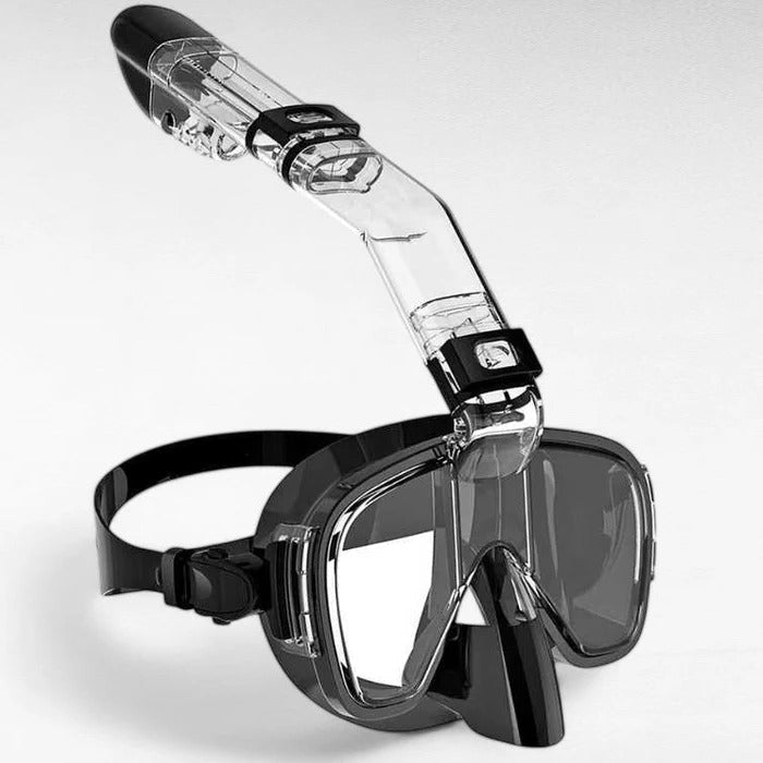 Snorkelmasker Volledig Gezicht Droog Systeem Anti-Lek Zwemmen Duiken Panoramisch 180° Helder Onderwaterzicht | Sulvida