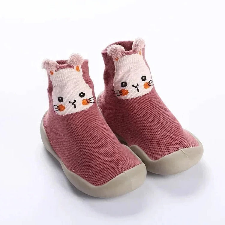 Kinderschoensokken met Zachte Antislip Zool – Comfortabele Binnensokken voor Baby's en Peuters 0-3 Jaar | Sulvida
