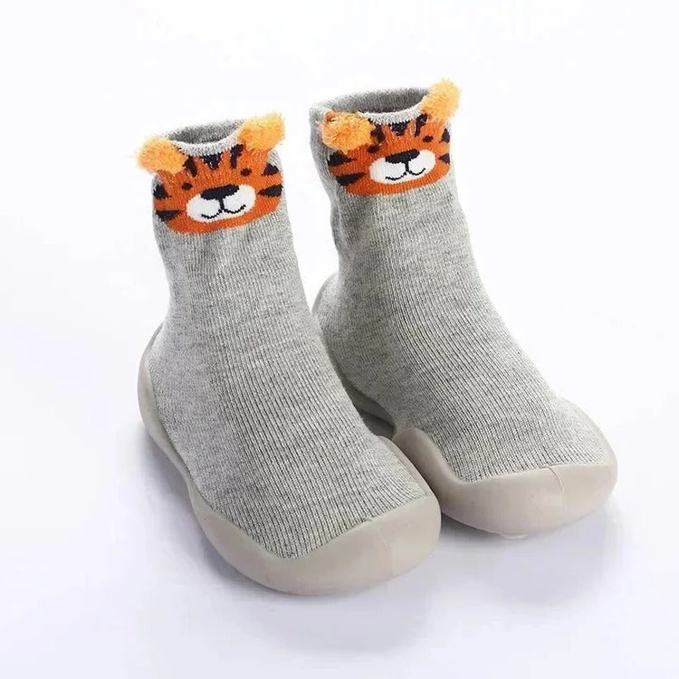 Kinderschoensokken met Zachte Antislip Zool – Comfortabele Binnensokken voor Baby's en Peuters 0-3 Jaar | Sulvida