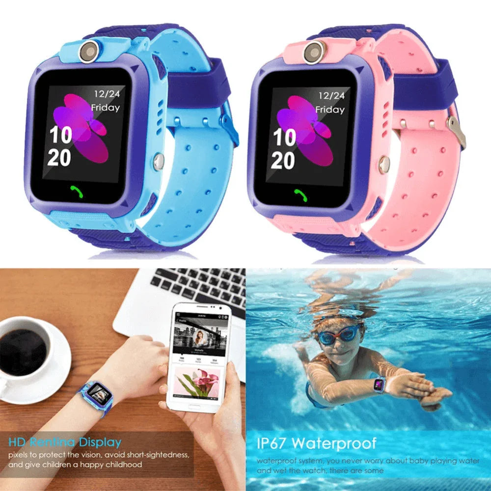 Kinder Smartwatch met GPS-Tracking Schoolmodus Waterdicht Noodknop voor Jongens en Meisjes 4-12 Jaar | Sulvida