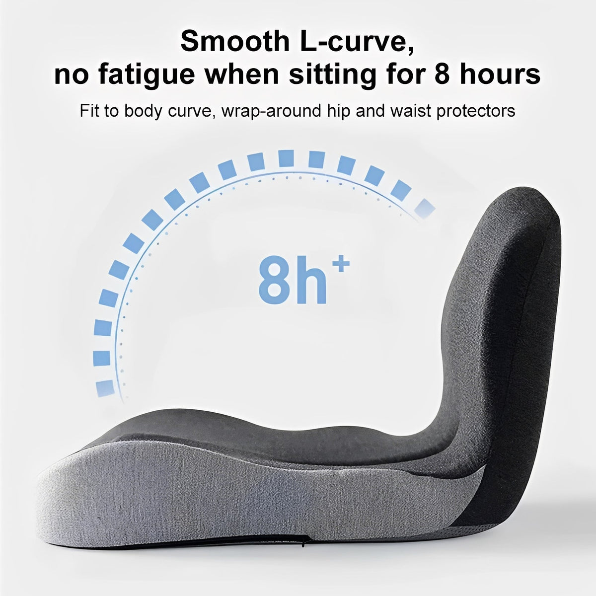 Ergonomisch Rugkussen Memory Foam met Lumbale Steun voor Bureaustoel Auto Thuiswerken Kantoor Comfort | Sulvida
