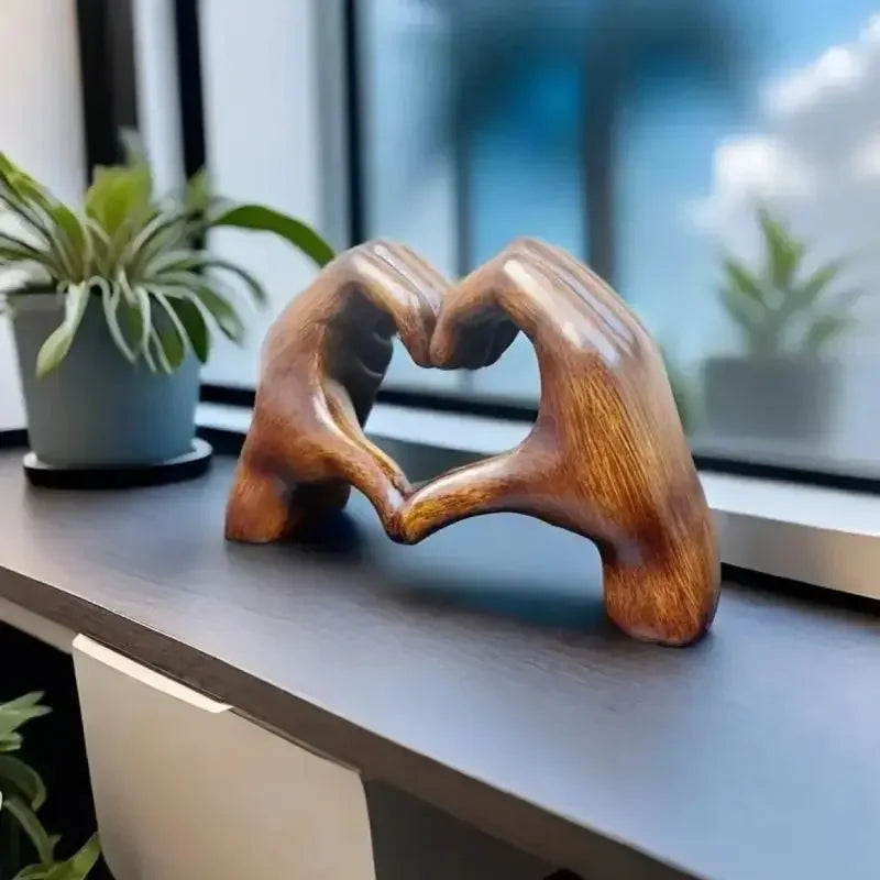 Houten hart decoratie met natuurlijke houtnerf voor woonkamer slaapkamer kantoor wanddecoratie tijdloos | Sulvida