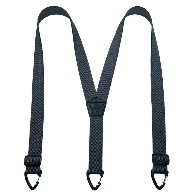 Bretelles pour homme en X réglables, clips métalliques, largeur 3,5 cm, noir, blanc, bleu marine, gris foncé, kaki, marron, élégantes | Sulvida