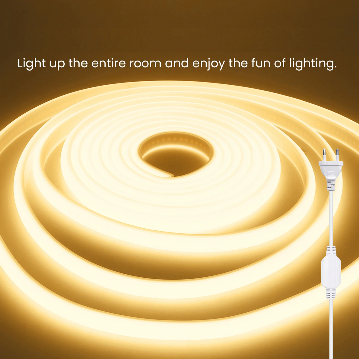 LED Neon Strip 1m Warm Wit 2W Flexibele Neonstriplamp Binnenshuis Decoratieve Sfeerverlichting Interieur | Sulvida