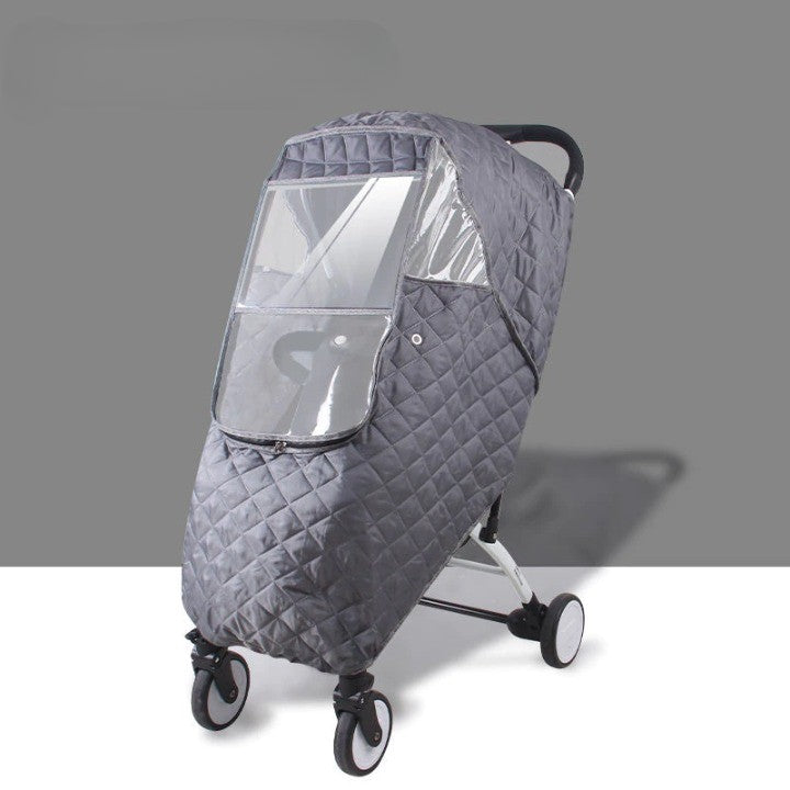 Winddichte Kinderwagenhoes met PVC-bescherming voor Alle Weersomstandigheden Optimale Ventilatie Buggy Regenhoes | Sulvida