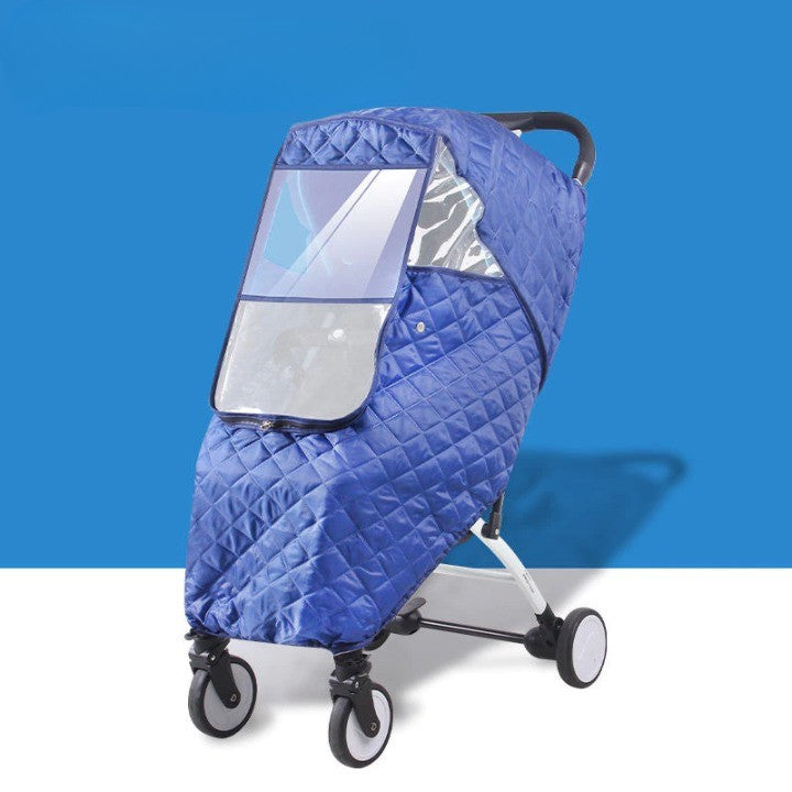 Winddichte Kinderwagenhoes met PVC-bescherming voor Alle Weersomstandigheden Optimale Ventilatie Buggy Regenhoes | Sulvida