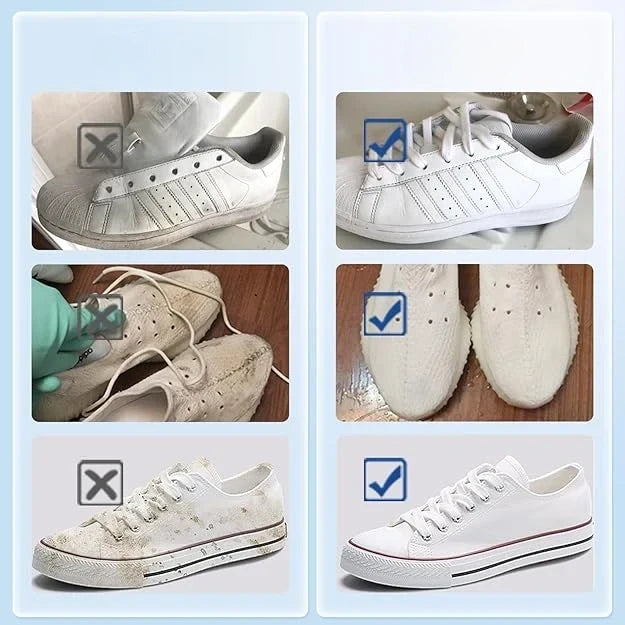 Schoenenreinigingscrème voor Leer en Textiel – Krachtige Vlekverwijderaar – Sneaker Cleaner voor Alle Schoenen | Sulvida