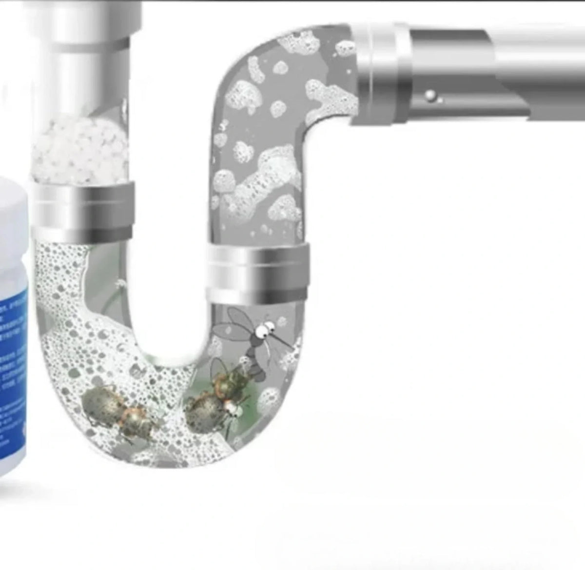 Déboucheur biologique en gel pour canalisations, salle de bains et cuisine, nettoyage des évacuations, 500ml, biodégradable | Sulvida
