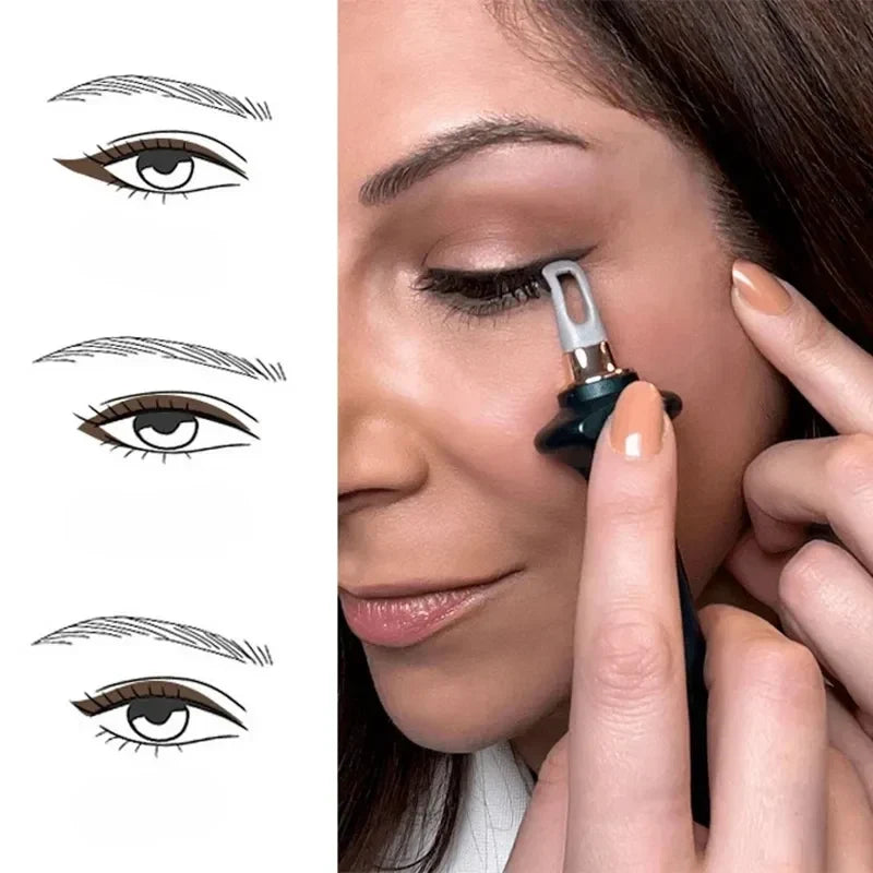 Eyeliner Stempel Set Kat-Eye Wing Sjabloon Zwart Bruin Perfect Symmetrisch Snel Opmaken Oogmake-up Tool | Sulvida