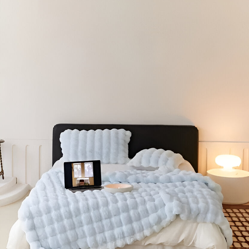 Vierseizoenen Deken met Elegant Design 39x63 inch Zacht Pluche Comfortabel Fleece Warm Slaapkamer Bed | Sulvida