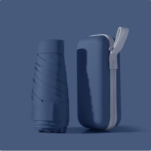 Parapluie de voyage pliable avec étui imperméable, compact, format bagage à main, coupe-vent, pour les déplacements et le quotidien | Sulvida