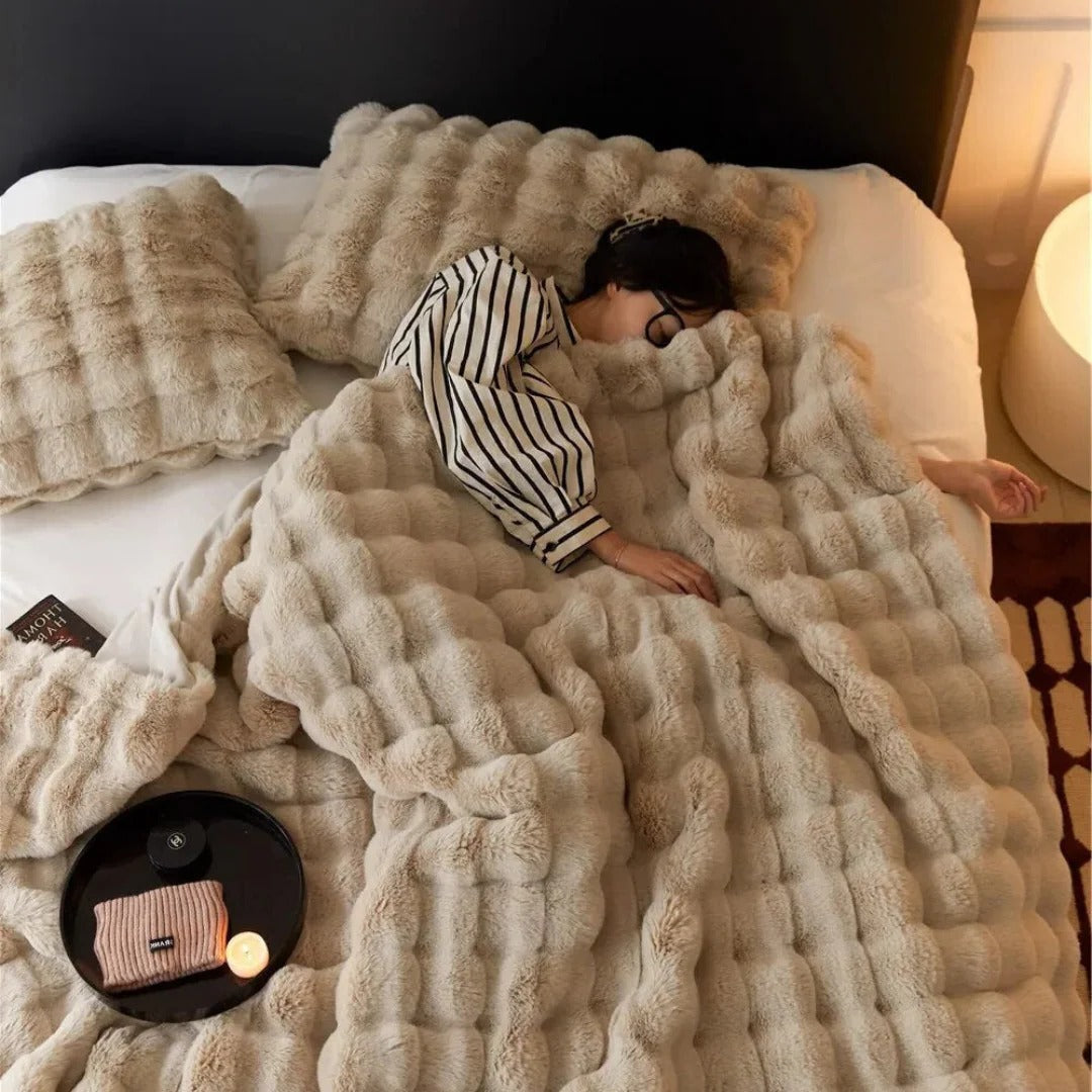 Vierseizoenen Deken met Elegant Design 39x63 inch Zacht Pluche Comfortabel Fleece Warm Slaapkamer Bed | Sulvida