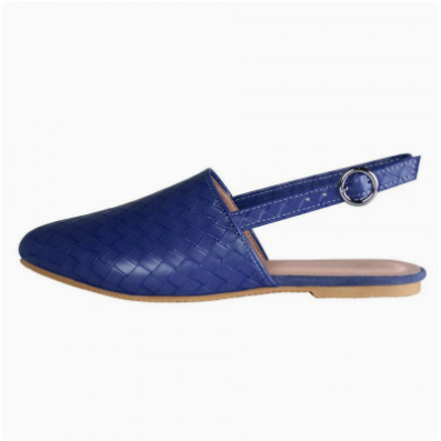 Gevlochten Slingback Ballerina's met Gevoerde Zool – Ademende Instappers met Hielband voor Dames Comfort | Sulvida