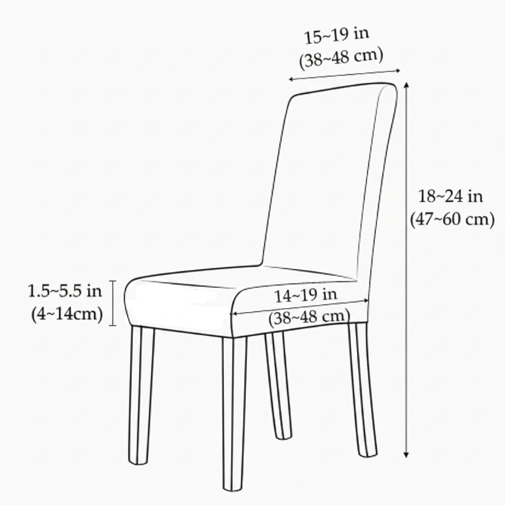 Housses de chaise en velours extensible de luxe pour chaises de salle à manger - lot de 4 ou 6 pièces - protection élégante pour chaise | Sulvida