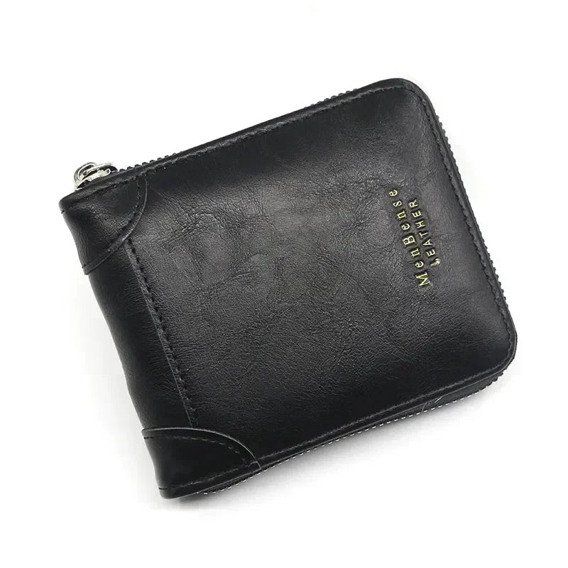 Compacte Leren Portemonnee voor Heren Lichtgewicht Kalfsleer Stijlvol Elegant Stoer Mannelijk Accessoire | Sulvida