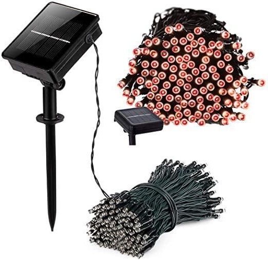 Solar Lichtsnoer 17 Meter 100 LED Warm Wit Buitenverlichting Waterdicht Tuinverlichting Feestverlichting | Sulvida
