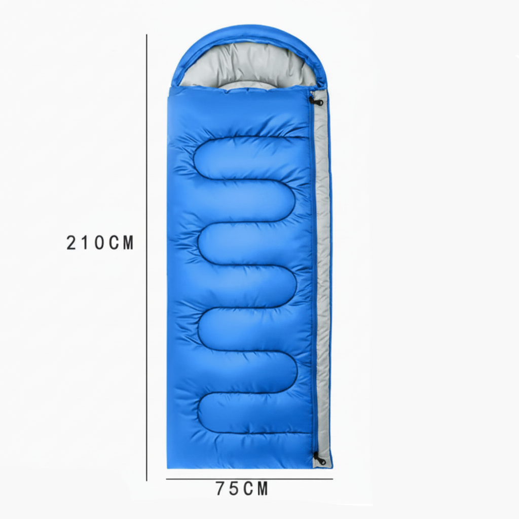 Thermische Envelopslaapzak voor Camping & Trekking tot -10°C met Zachte Voering en Compacte Draagtas | Sulvida