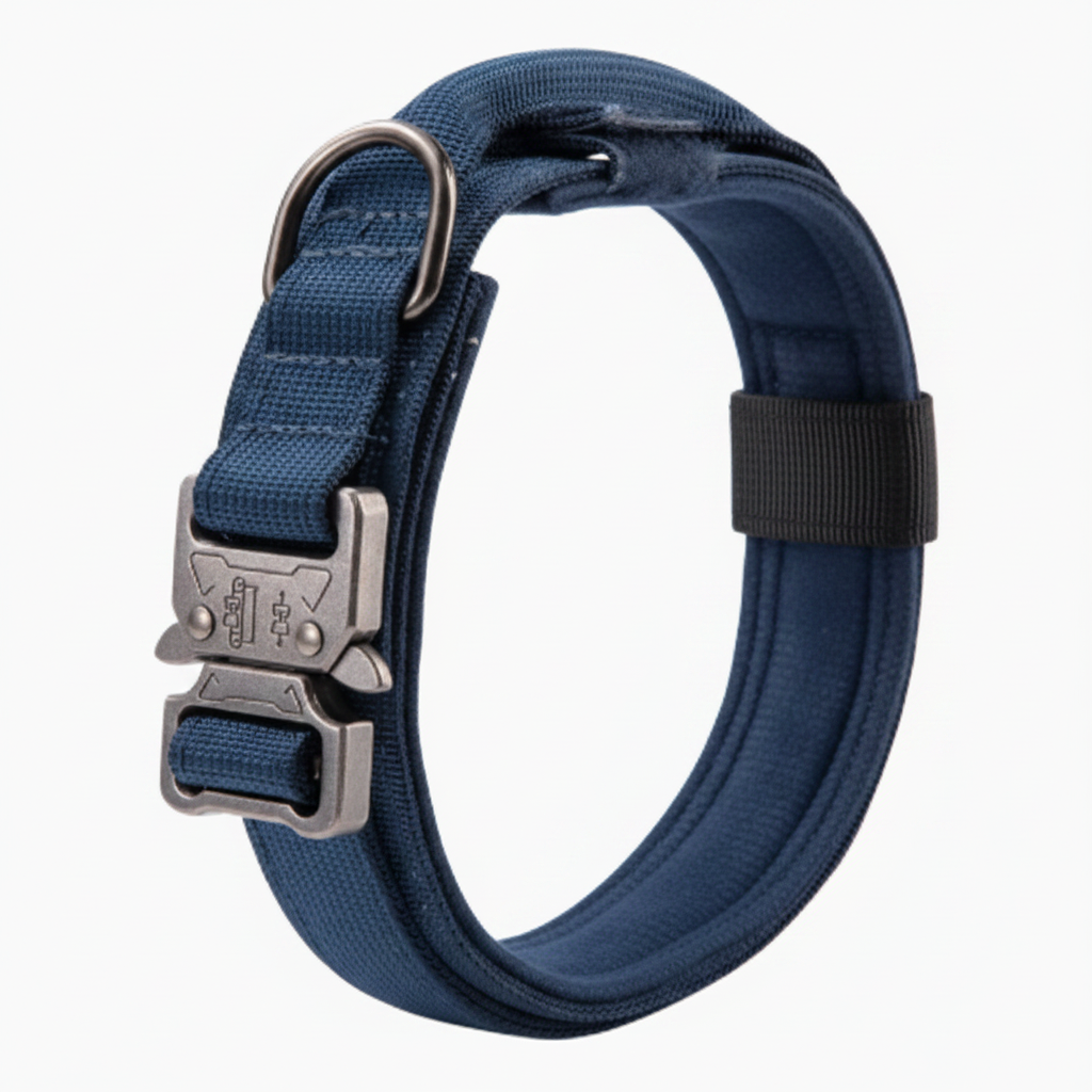 Collier pour chien réglable, ensemble tactique avec collier de contrôle rembourré en nylon pour le dressage et les promenades | Sulvida