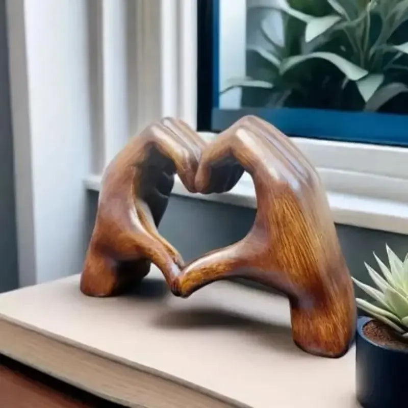 Houten hart decoratie met natuurlijke houtnerf voor woonkamer slaapkamer kantoor wanddecoratie tijdloos | Sulvida