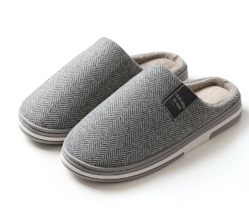 Heren Pantoffels met Antislip Zool en Dikke Pluche Voering – Instap Slippers Bruin Lichtgrijs Rood Roze – Warme Comfortabele Schoenen Maat 36-45 | Sulvida