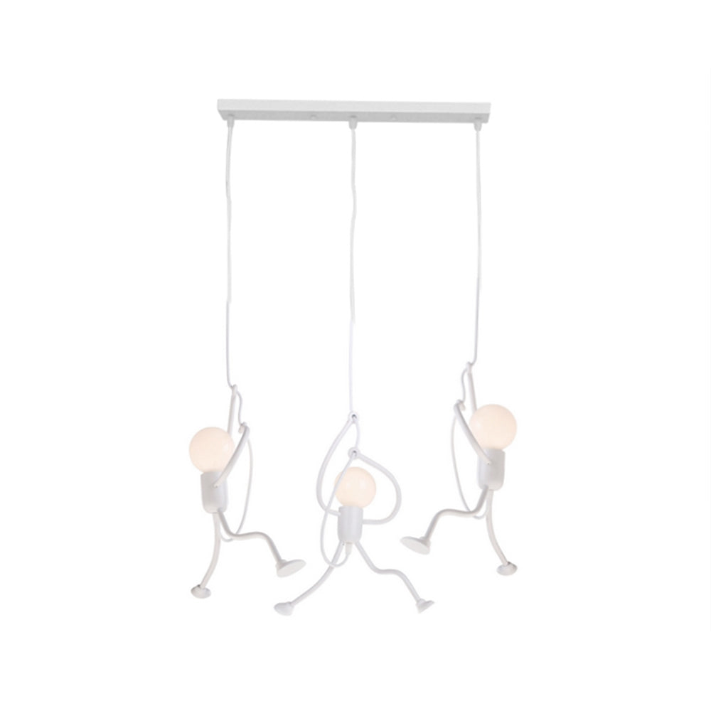 Hanglamp Figuur Metaal Zwart Wit LED E27 Woonkamer Eetkamer Slaapkamer Modern Design Plafondverlichting | Sulvida