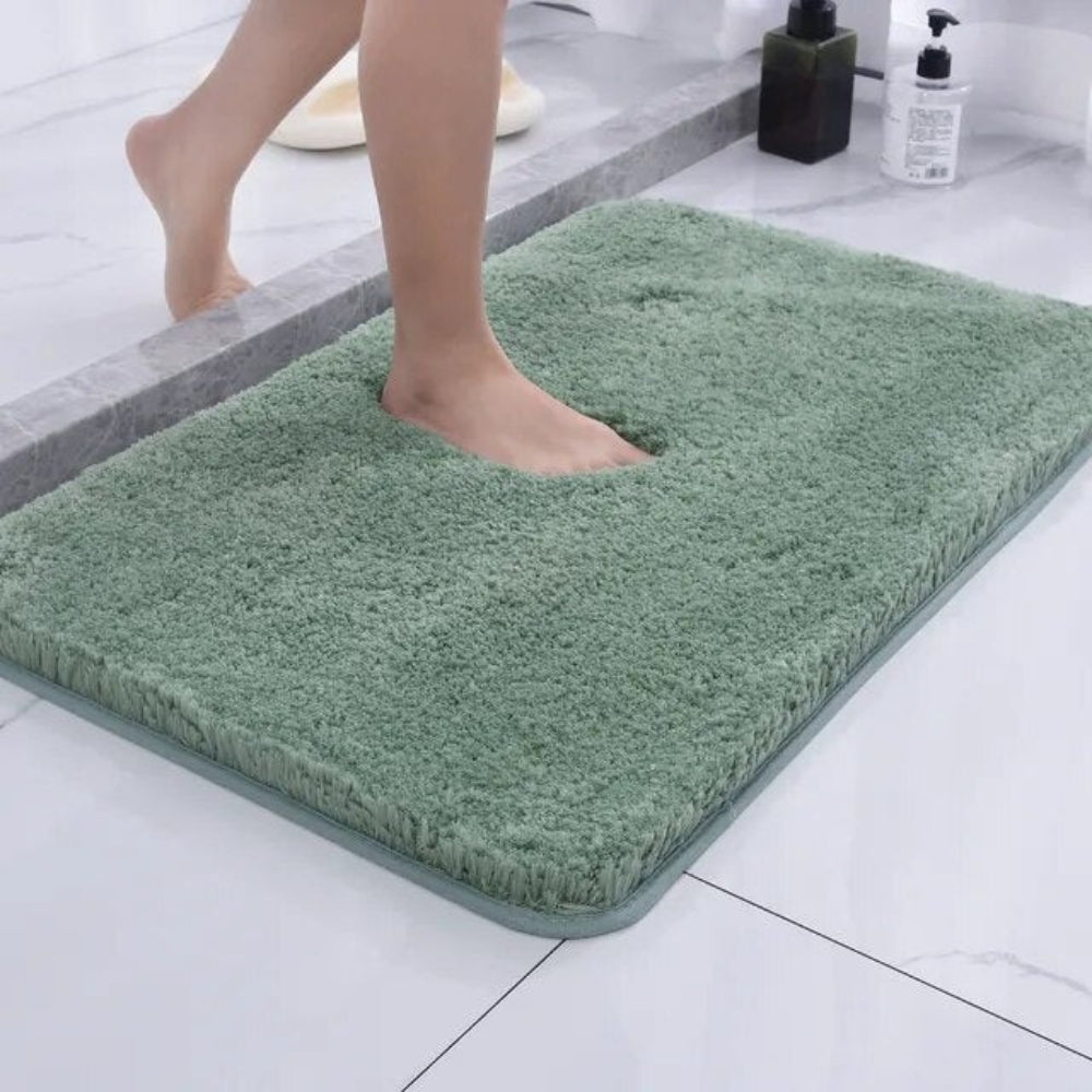 Zachte badmat microfiber 40x60 50x80 60x90 cm antislip snel absorberend badkamer pluche vloerkleed douchemat | Sulvida