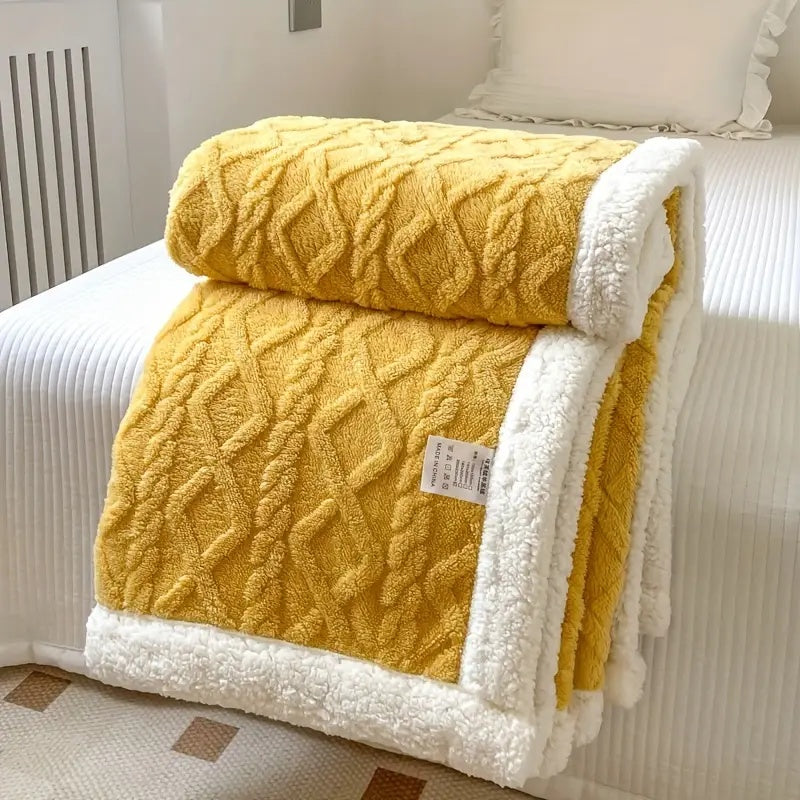 Sherpa Plaid Antraciet Luxe Teddy Fleece Deken Zacht Warm Pluche Woonkamer Slaapbank Reversible Comfortabel | Sulvida