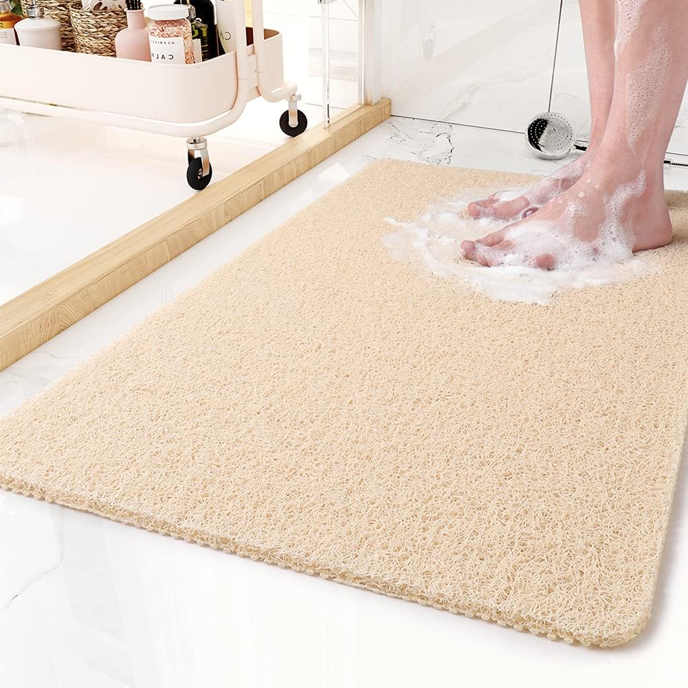 Antislip Douchematje Grijs Geel Wit Veilig Zacht Antibacterieel Badkamer Douche Badmat Antislip Douchemat | Sulvida