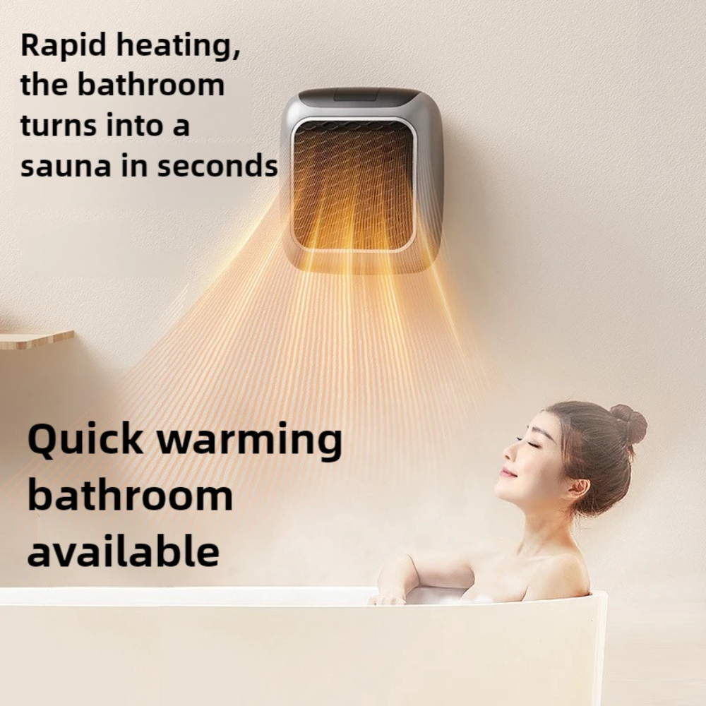 Wandgemonteerde elektrische kachel 800W voor gerichte warmte in koude ruimtes badkamer toilet garage | Sulvida