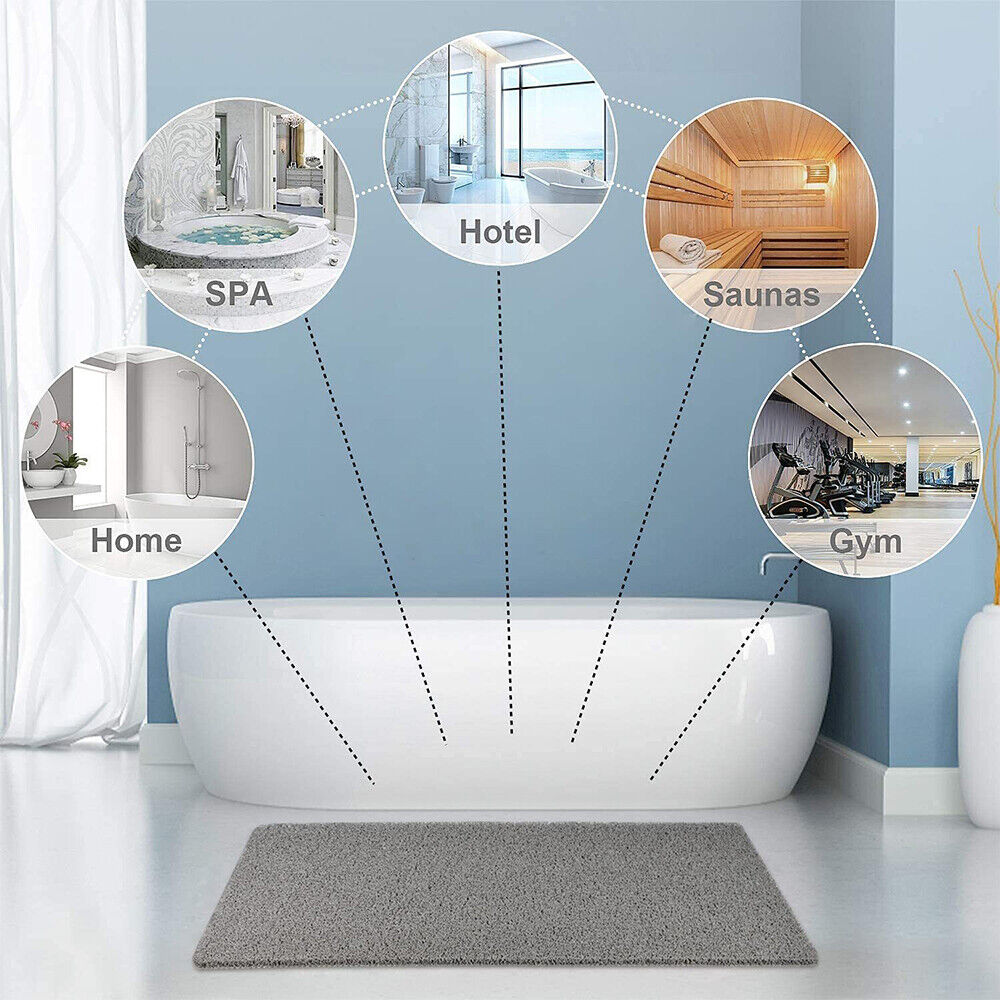 Antislip Douchematje Grijs Geel Wit Veilig Zacht Antibacterieel Badkamer Douche Badmat Antislip Douchemat | Sulvida
