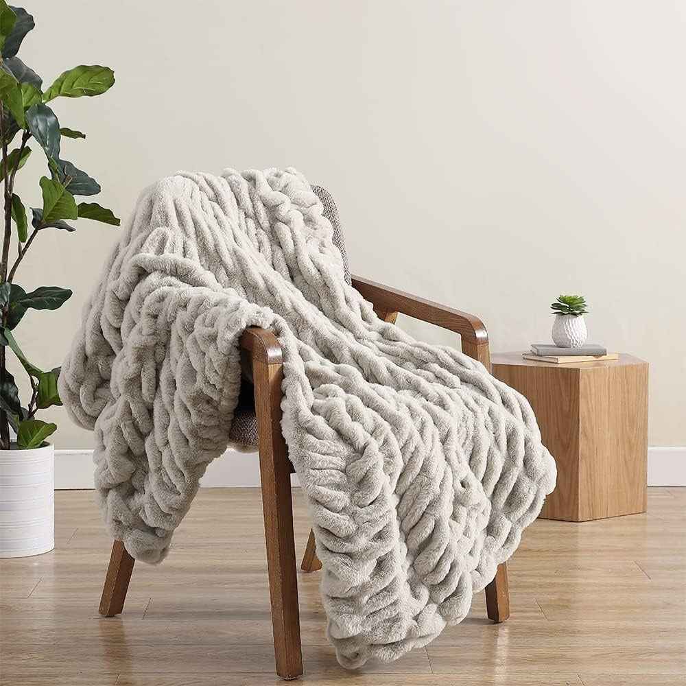 Imitatiebont Plaid Dubbelzijdig Zacht Warm Decoratief Fluweelzacht Alle Seizoenen Woonkamer Slaapkamer Deken | Sulvida