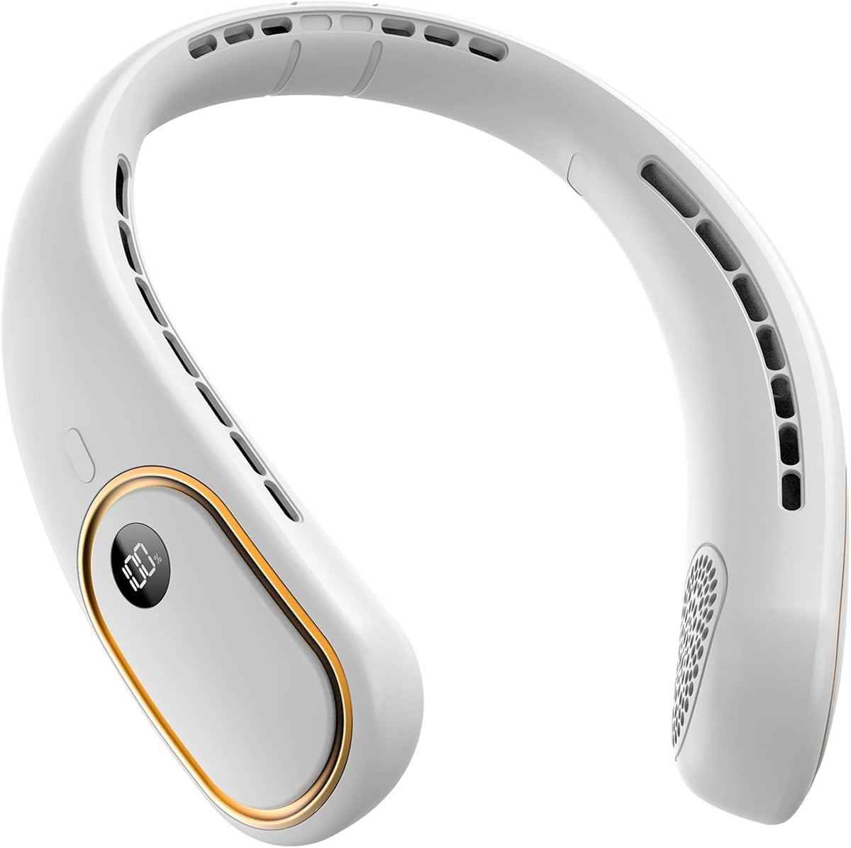 Draagbare Nekventilator Oplaadbaar Handsfree USB Koeling Bladloos 4 Standen Wandelen Outdoor Sport Buiten | Sulvida