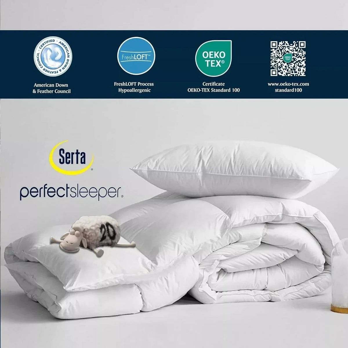 Ganzendons Dekbed Licht en Ademend 95% Vulling voor Alle Seizoenen Eenpersoons Tweepersoons Luxe Comfort | Sulvida