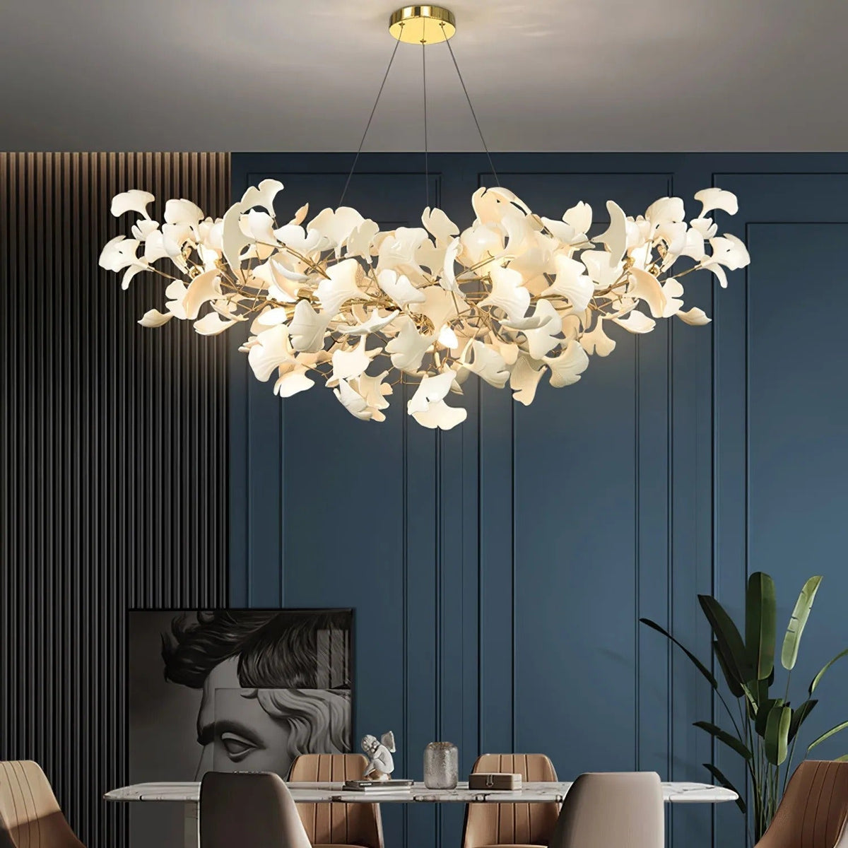 Keramische Hanglamp U-Vorm Goud Nikkel Metaal Kroonluchter Woonkamer Slaapkamer Decoratief Interieur | Sulvida