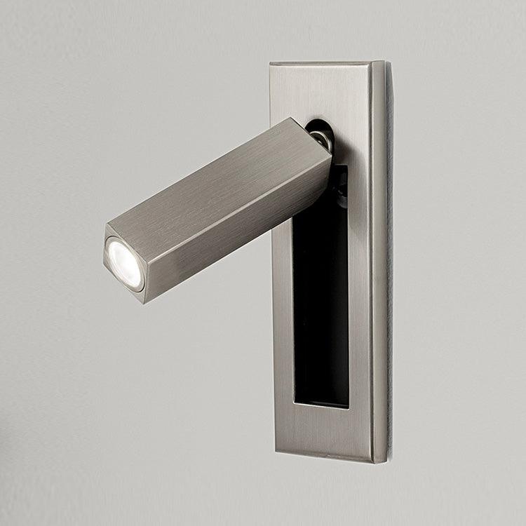 Minimalistische inbouwwandlamp 3000K warm wit instelbaar licht aluminium slaapkamer bedlamp leeslamp | Sulvida