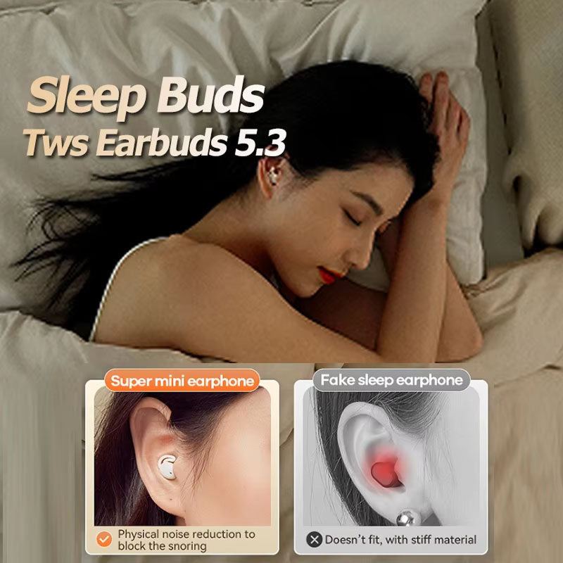 Écouteurs sans fil avec réduction du bruit et 20 heures d’autonomie, confortables pour dormir, Bluetooth | Sulvida