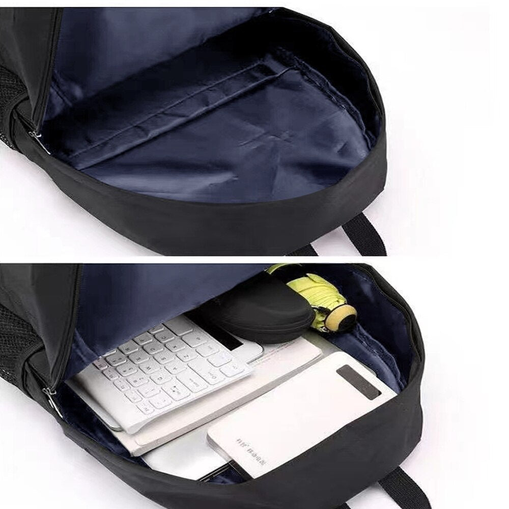Dagelijkse Rugzak Zwart Canvas Minimalistisch Design Verstelbare Schouderbanden Werk School Reizen Laptop | Sulvida