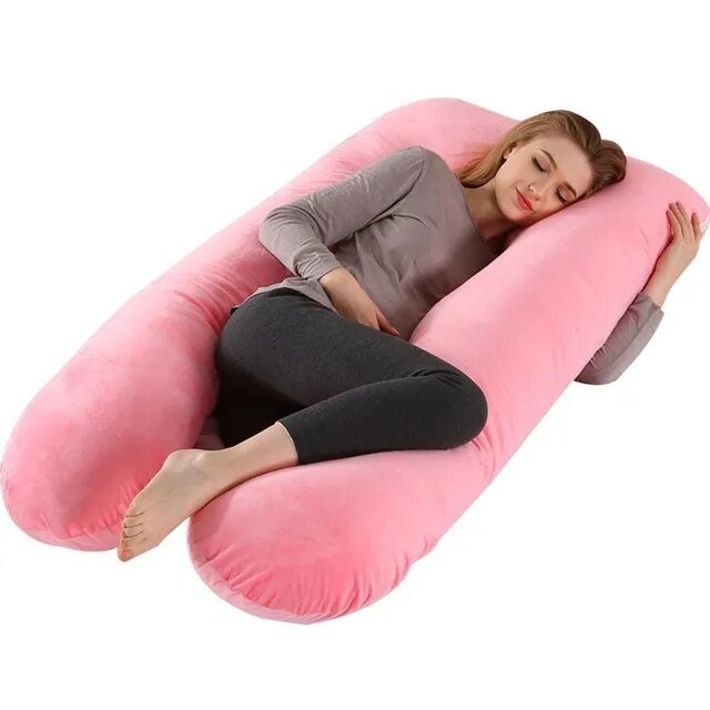 Lichaamskussen Zwangerschap Nek Rug Buik Ondersteuning Zijslaper Comfort Slaap Ontspanning Body Pillow | Sulvida