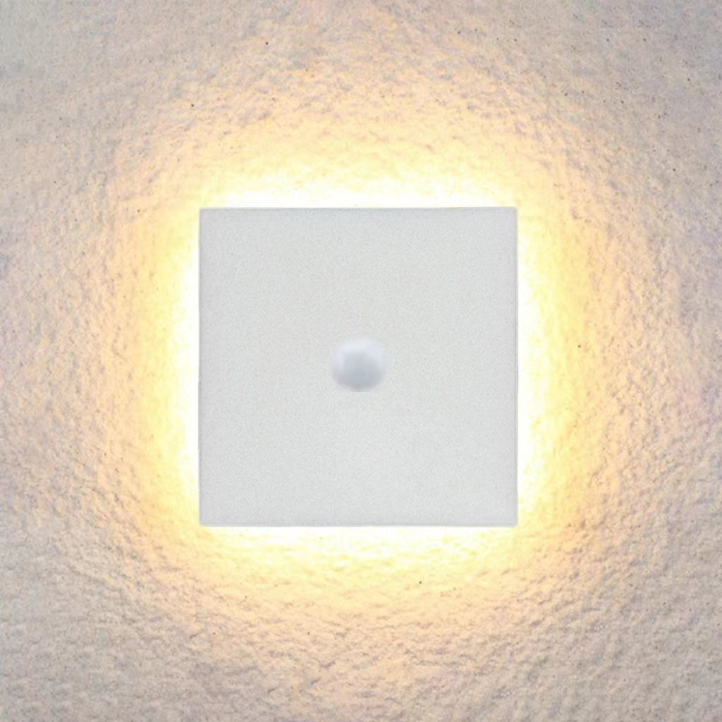 Minimalistische LED Wandlamp Metaal Buiten Binnen Wit Zwart Rond Vierkant Tuin Hal Verlichting Modern Design | Sulvida
