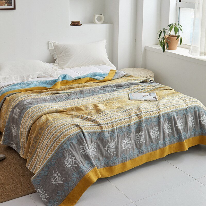 Japanse Katoenen Vloerkleed Zachte Weefselstructuur Vintage Stijl Decoratief Tapijt Woonkamer Interieur | Sulvida