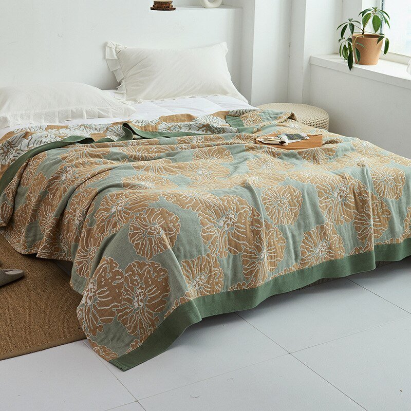 Japanse Katoenen Vloerkleed Zachte Weefselstructuur Vintage Stijl Decoratief Tapijt Woonkamer Interieur | Sulvida