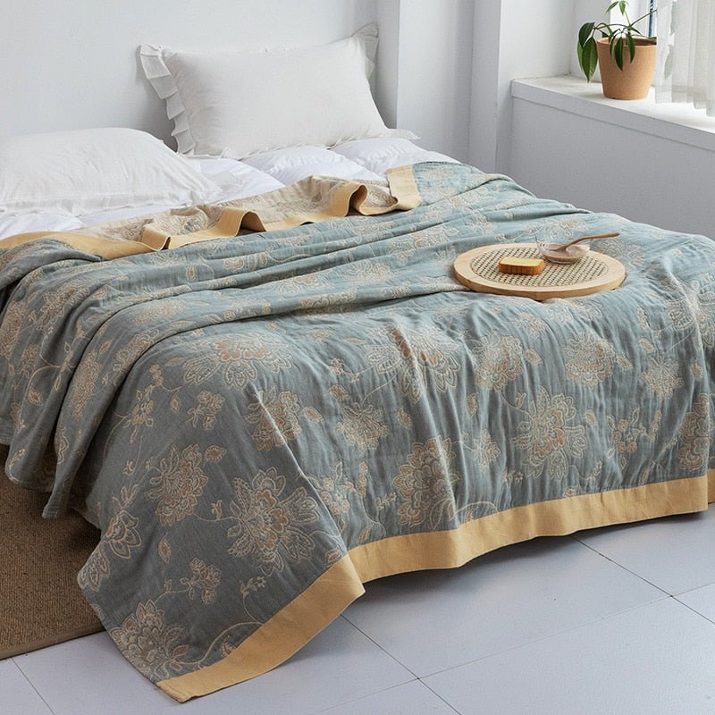 Japanse Katoenen Vloerkleed Zachte Weefselstructuur Vintage Stijl Decoratief Tapijt Woonkamer Interieur | Sulvida