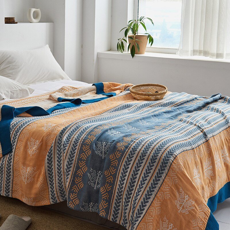 Japanse Katoenen Vloerkleed Zachte Weefselstructuur Vintage Stijl Decoratief Tapijt Woonkamer Interieur | Sulvida
