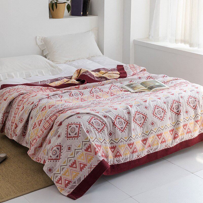 Japanse Katoenen Vloerkleed Zachte Weefselstructuur Vintage Stijl Decoratief Tapijt Woonkamer Interieur | Sulvida
