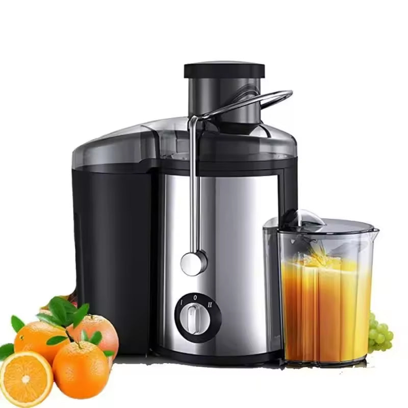 Centrifugeuse électrique 800W avec ouverture de remplissage de 65mm et 2 vitesses pour des jus de fruits et de légumes frais et des smoothies | Sulvida