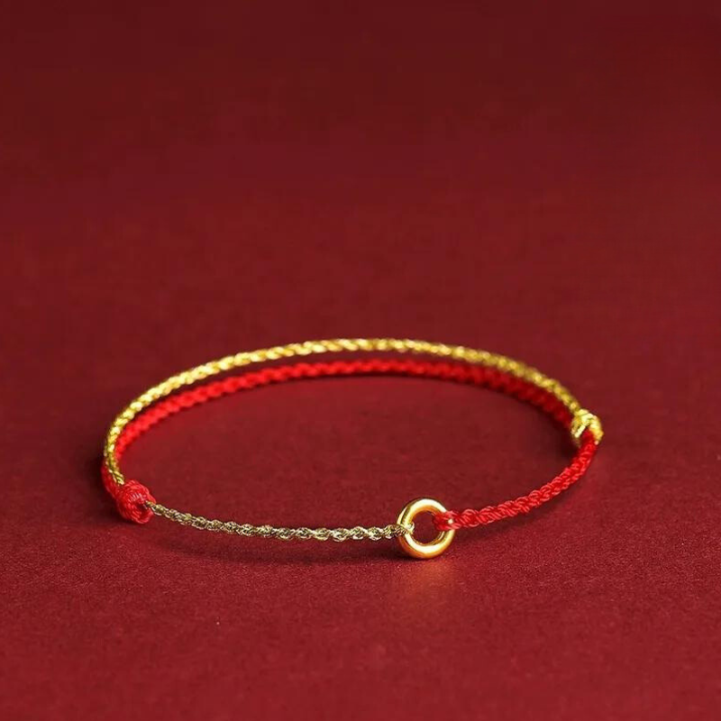 Spirituele Kralenarmband met Beschermingssymbool Rood Draad Verstelbaar Geluksarmband Handgemaakt Talisman | Sulvida