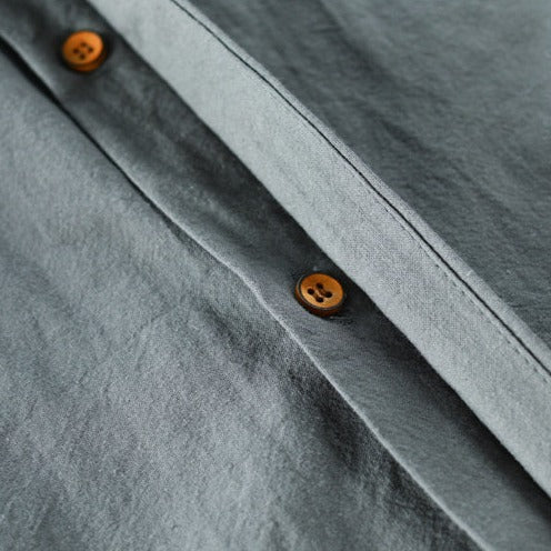 Japans Linnen Herenoverhemd – Traditioneel Design met Moderne Twist voor Casual & Formeel Dagelijks Gebruik | Sulvida